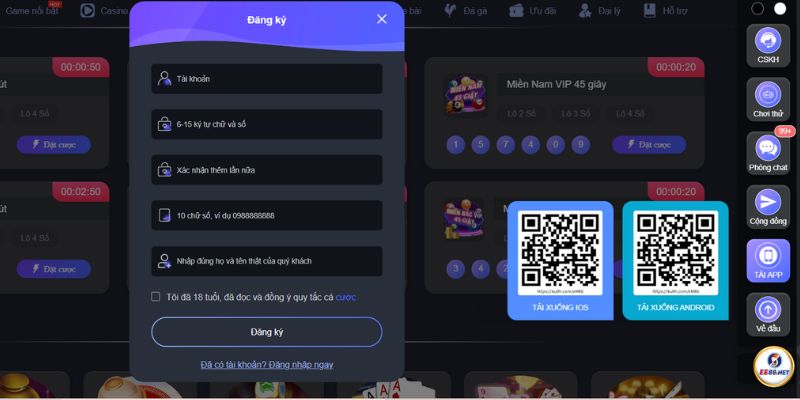 Cách tải app vào nhà cái